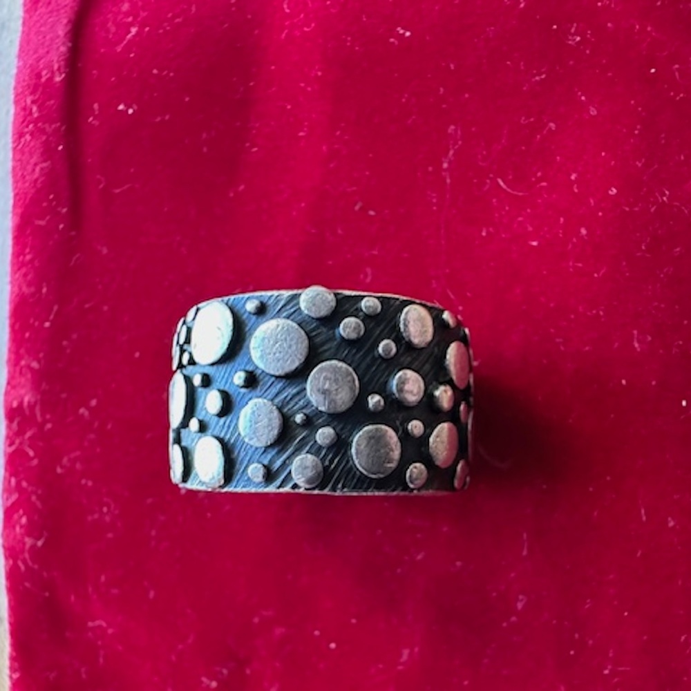 unique sterling silver stone ring - Picture 3 of 9